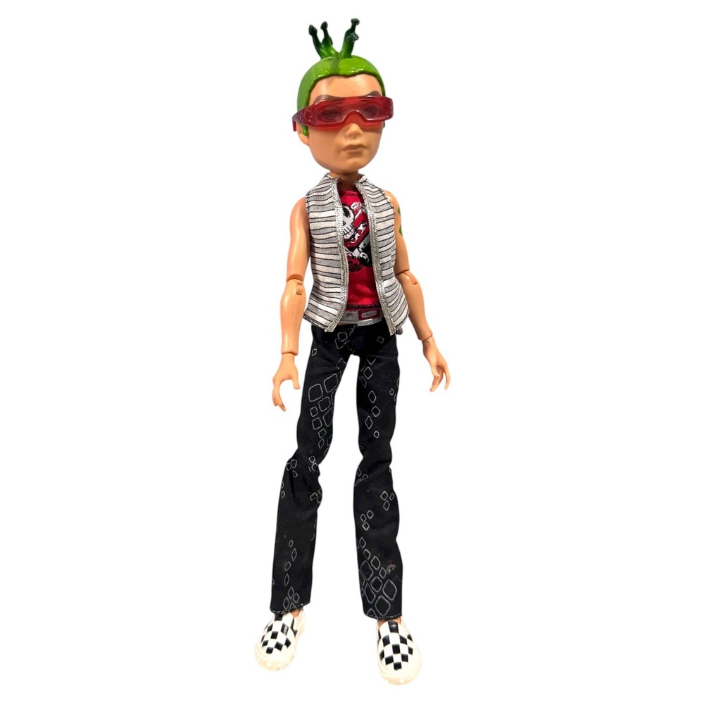 Monster High Doll Boy Character Green Hair Red Sunglasses Fashion Doll Toy